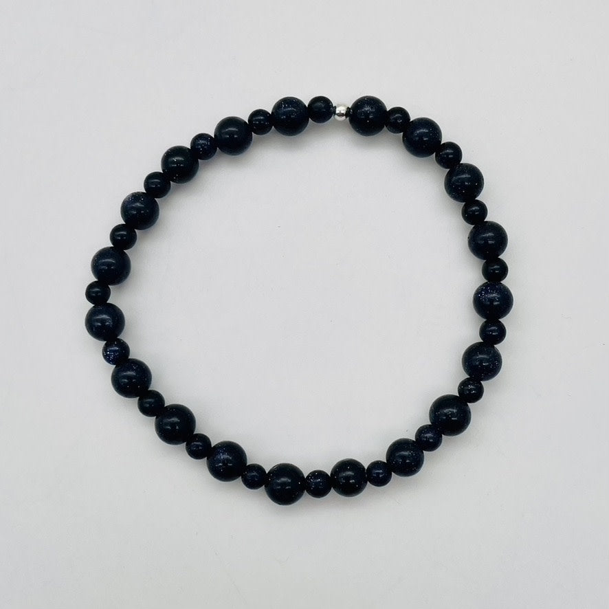 Elevate Your Style with a Blue Goldstone Bracelet - Grekka Jewelry