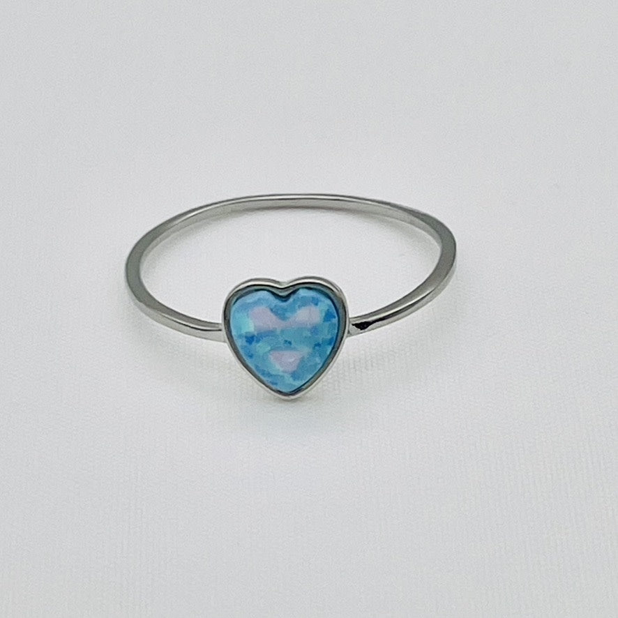 ST1738 Blue Opal Ring