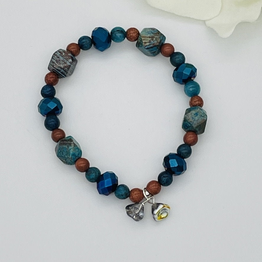 ST1567 Blue Sky Jasper Bracelet 7.5"