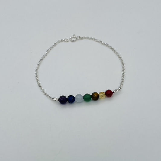 ST1747  9" Chakra Anklet