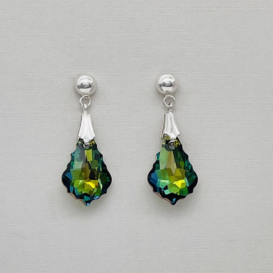 C1278ER Green Baroque Earrings