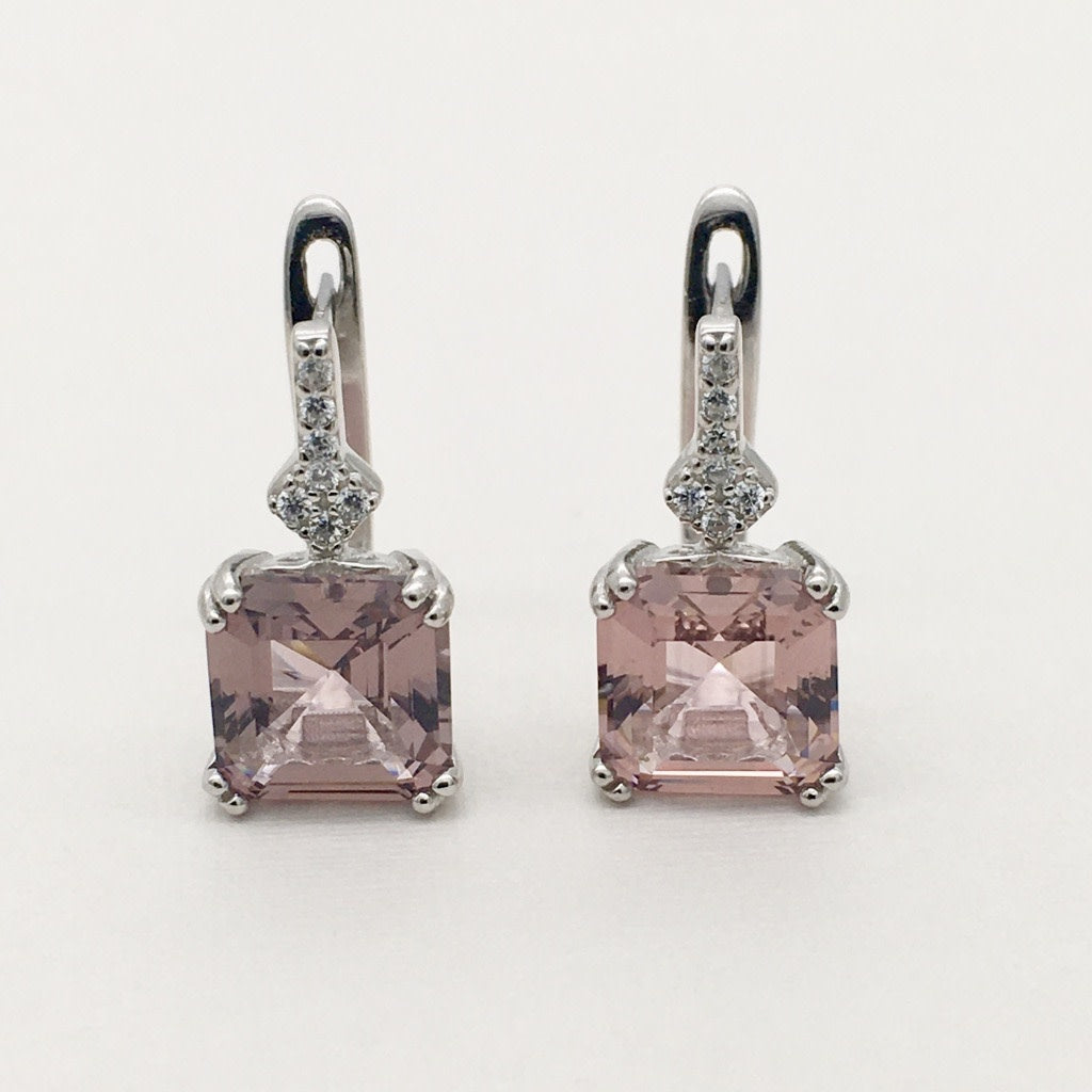 ST1501 Morganite  Earrings