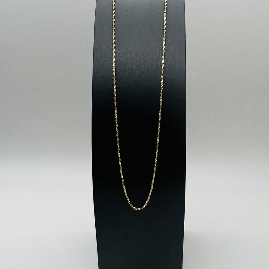 G-266 14K Gold Rope Chain 20" X1.5mm.