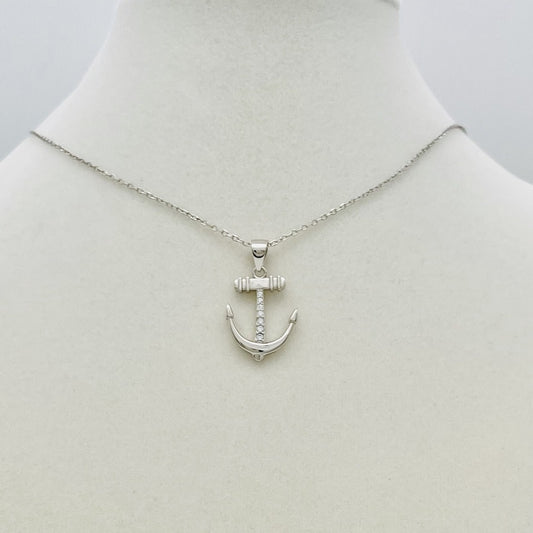 Z1503  18"  Anchor Necklace