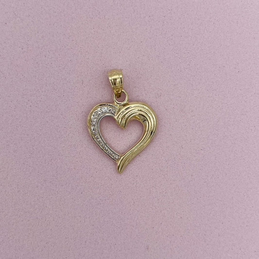 G-175 14K Gold Heart Pendant