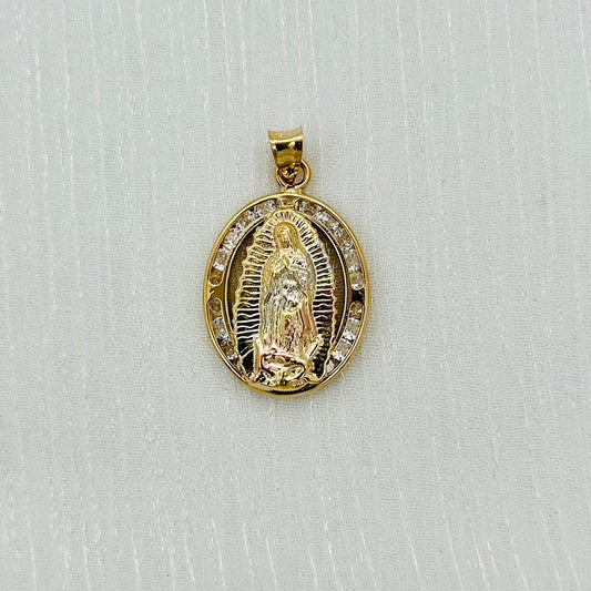 G284P 14K Gold Virgin Mary Pendant