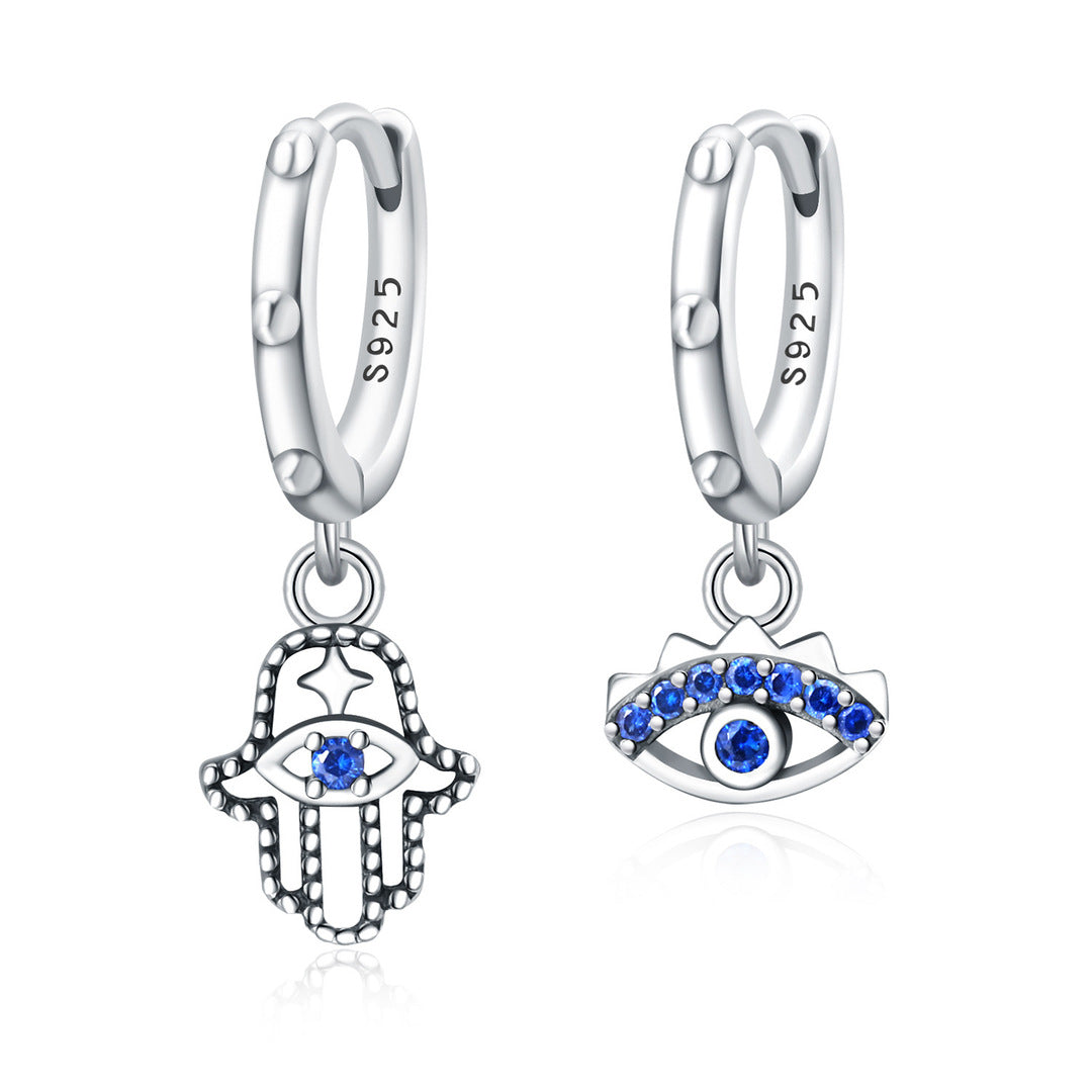 Z1850ER Hamsa Hoop Earrings