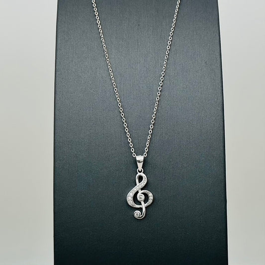 Z1861NL Musical Note Necklace 18"