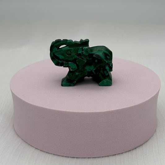 ST1518  Malachite Elephant 1.5"