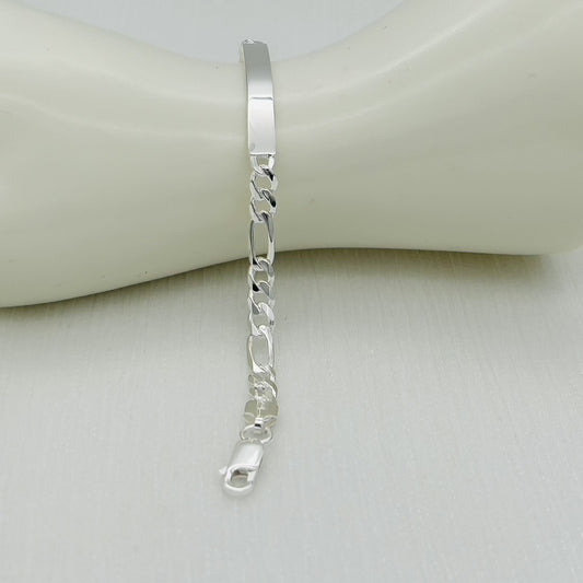 S1661BL 5mm. x7" Figaro ID Bracelet