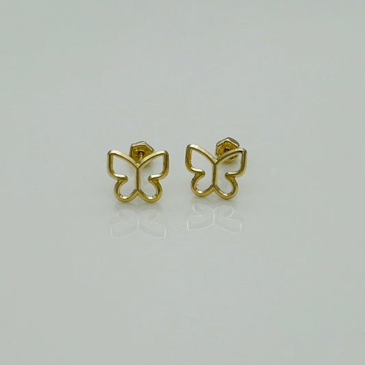 G364ER 14K Gold Butterfly Earrings