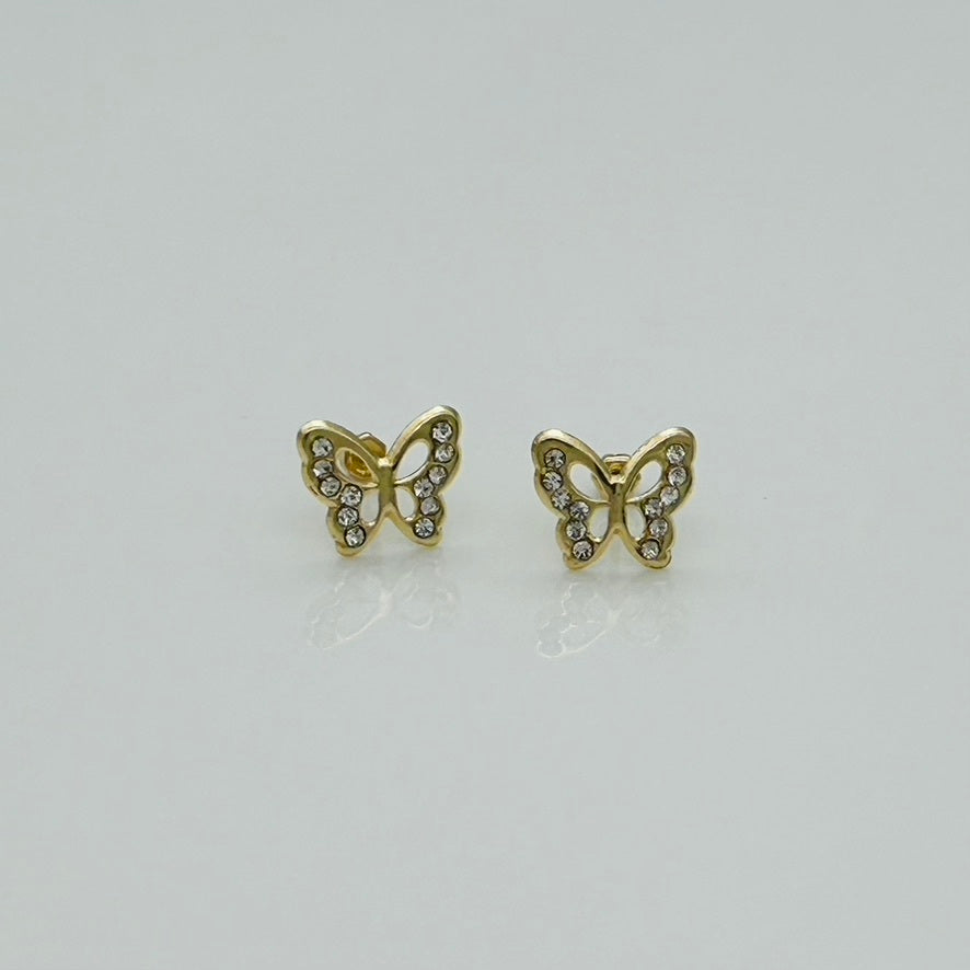 G365ER 14K Gold butterfly Earrings