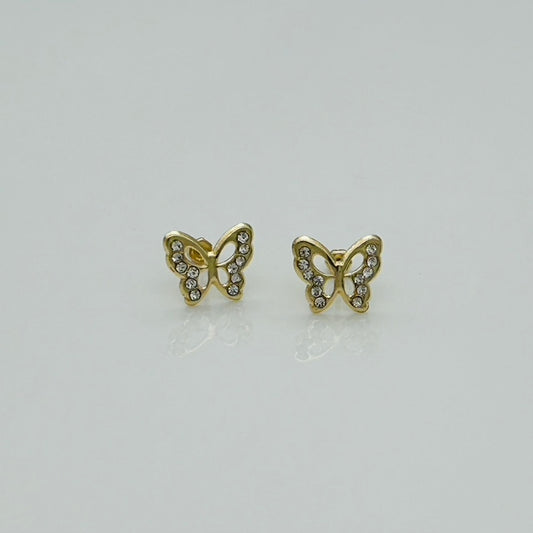 G365ER 14K Gold butterfly Earrings