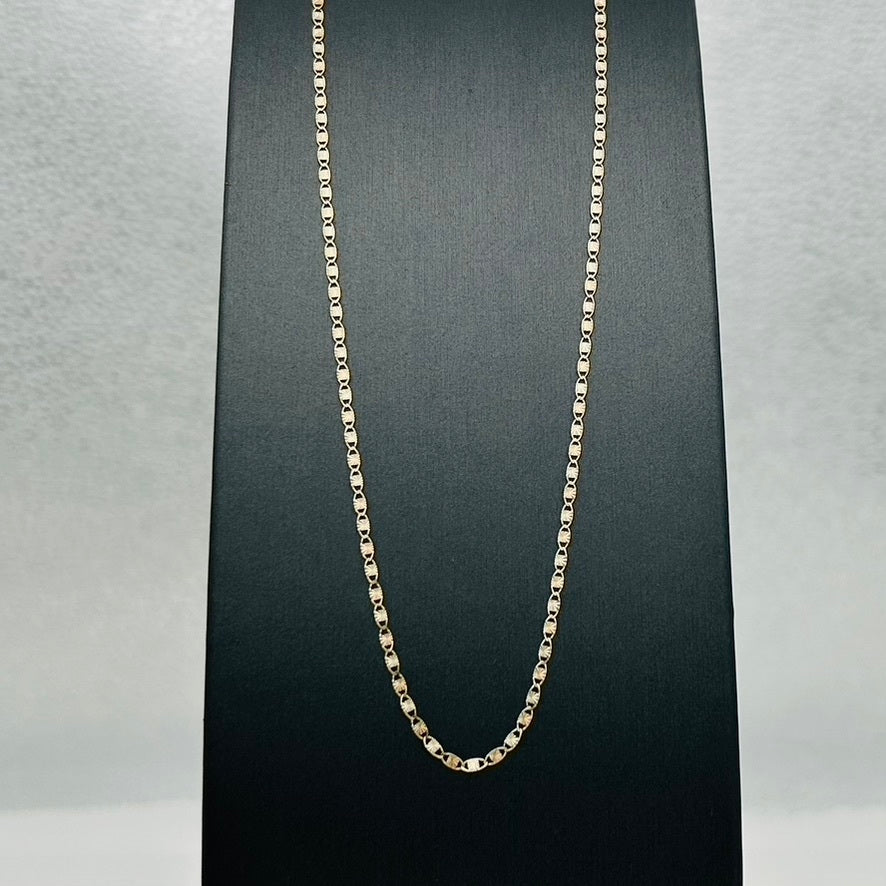 G268CH 14K Gold Valentino Chain 22"x2.1mm.