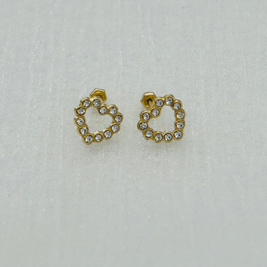 G362ER 14K Gold Heart Earrings