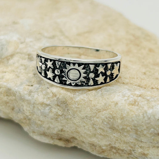 S1845R Sun & Stars Ring