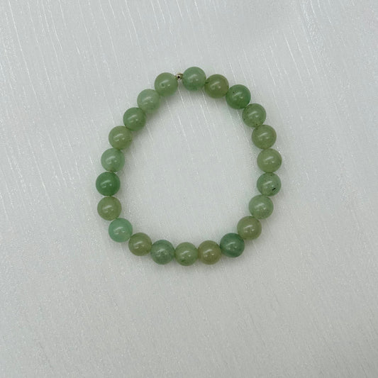 ST1024BL Green Aventurine Bracelet  8mm. x 7"