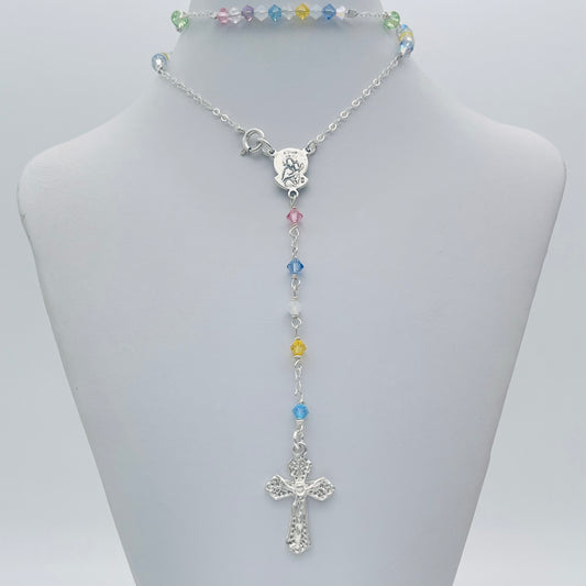 C1310 Handmade Colorful Rosary 16"