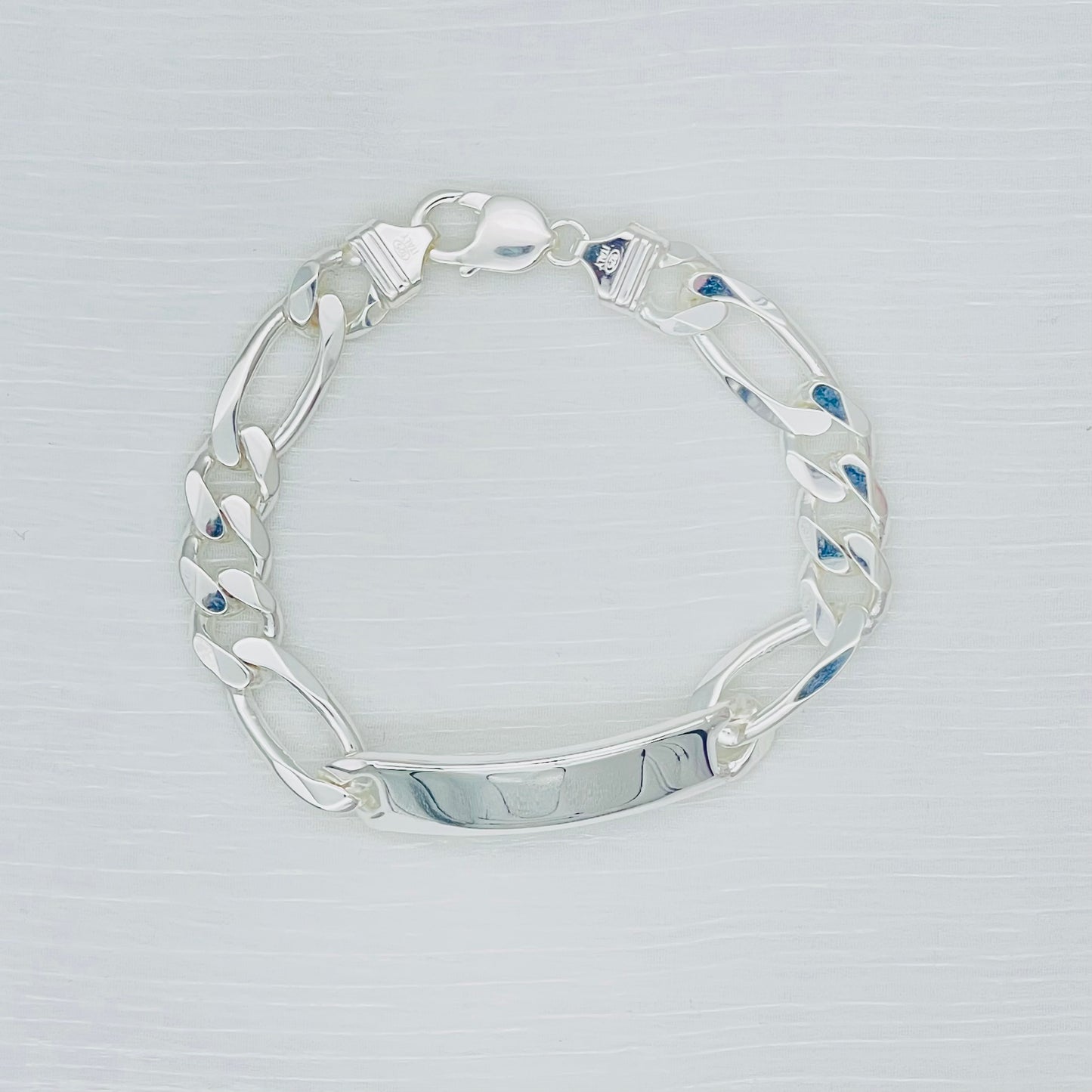 S1138 10mm. x 8" Figaro  ID Bracelet