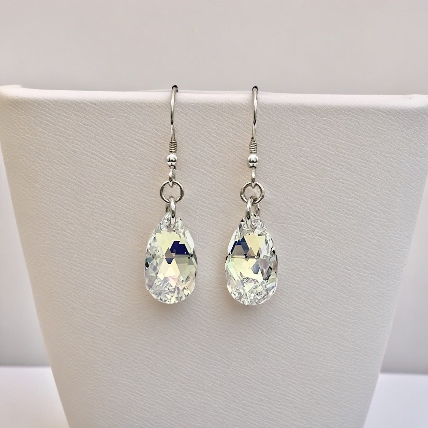 C953ER Clear AB Drop Earrings