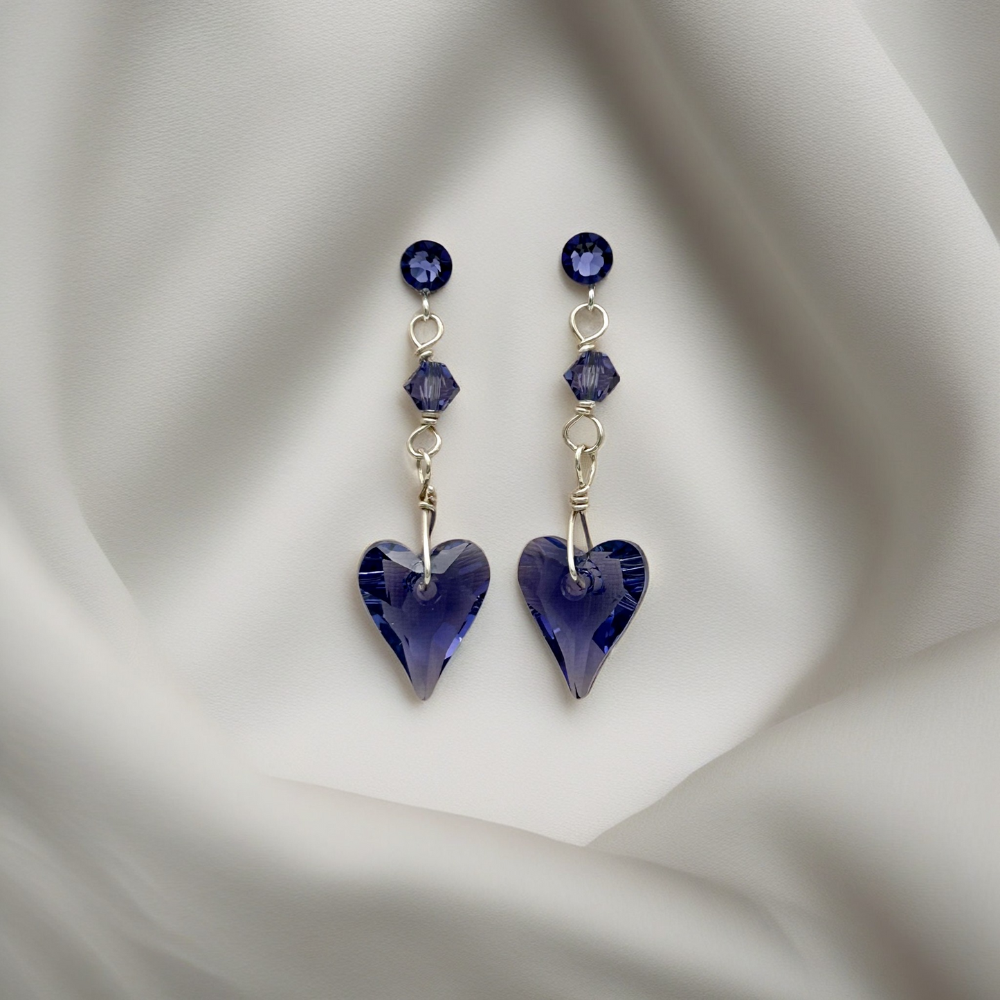 C1095ER Tanzanite Wild Heart Earrings