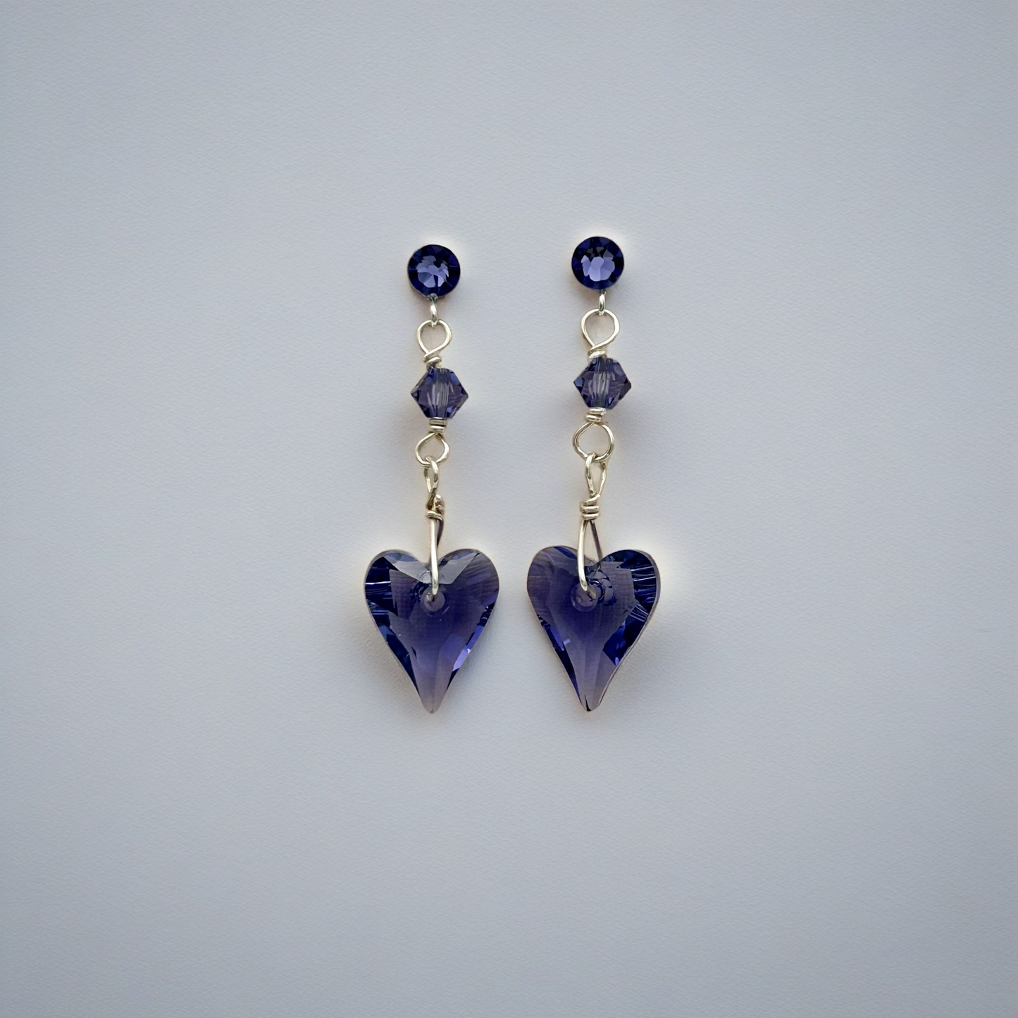 C1095ER Tanzanite Wild Heart Earrings