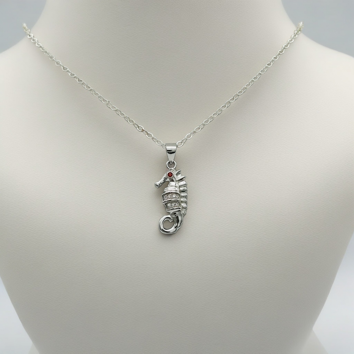 Z1216NL Sea Horse Necklace 16"