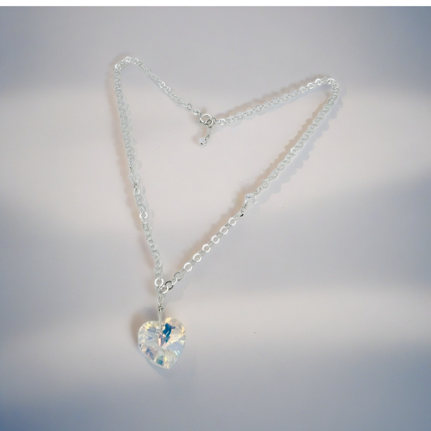 C911 SW Heart Necklace 18" + 3"