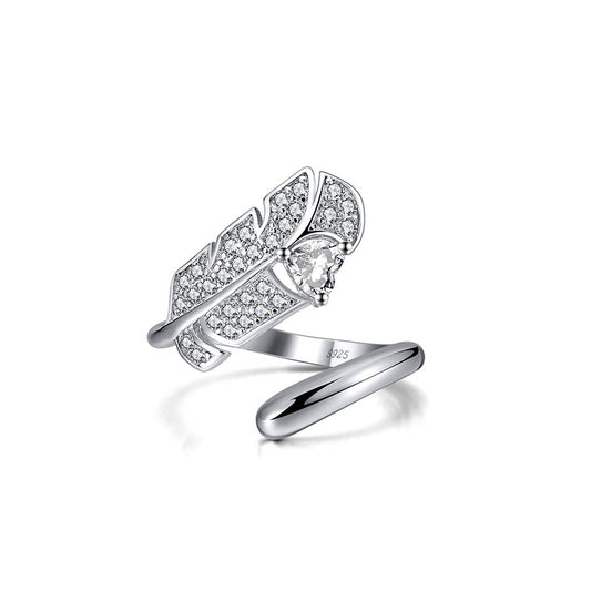 Z1434R  Feather Adjustable Ring  #8