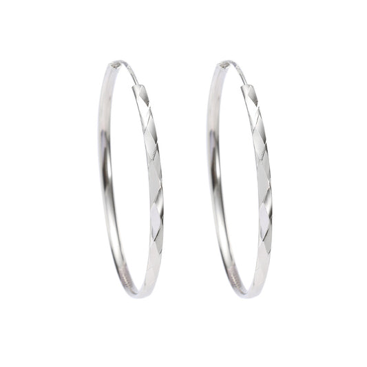 S1675ER Hoop Earrings  3mm. x 40mm.