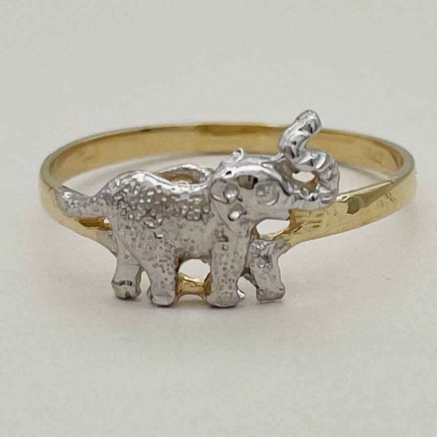 G120R 14k Gold Elephant Ring #7