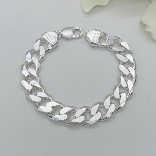 S1613BL Curb Link Bracelet 12.5mm. x 9"