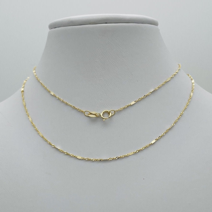 G-62 14K Gold  20" Chain  1.3mm