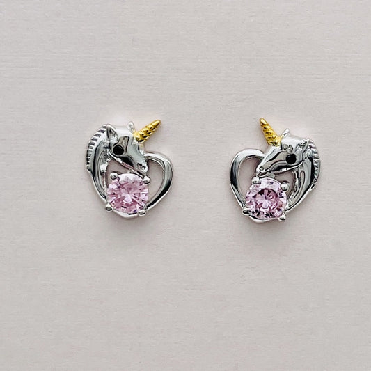 CH934ER Unicorn Pink Earrings