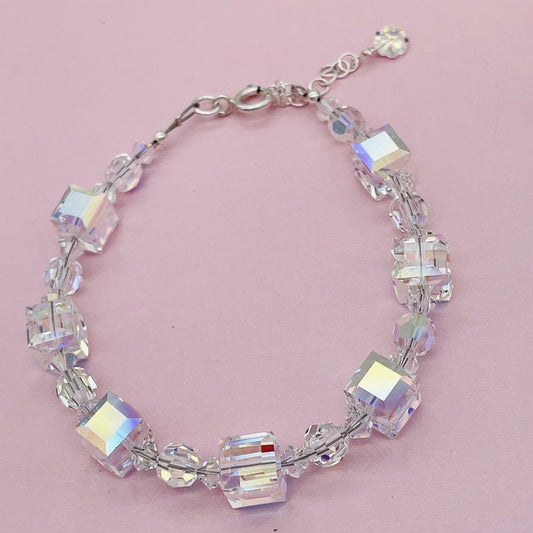 C1245BL Clear AB Bracelet 8"