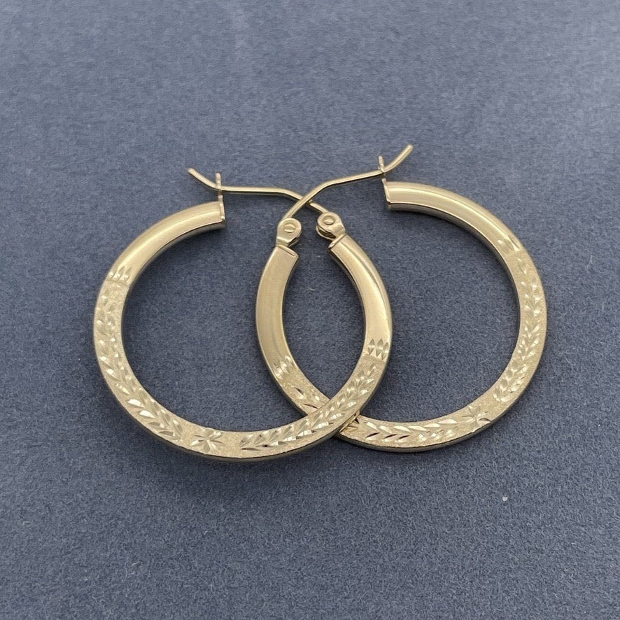 G41 14K Gold 25mm. Hoops 1.28gr.