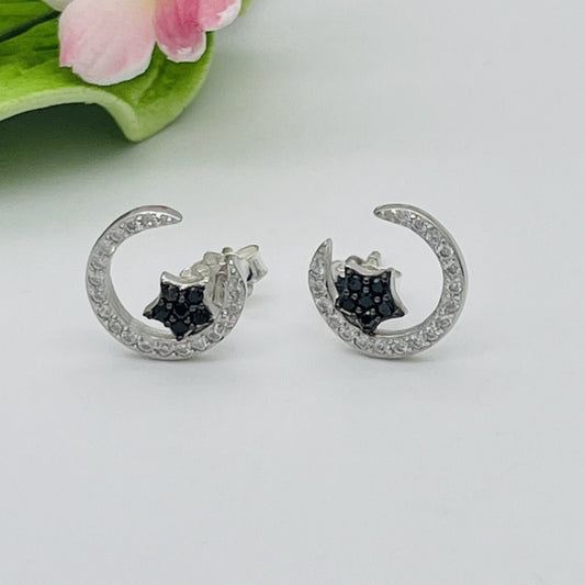 Z1525    Moon & Star Earrings