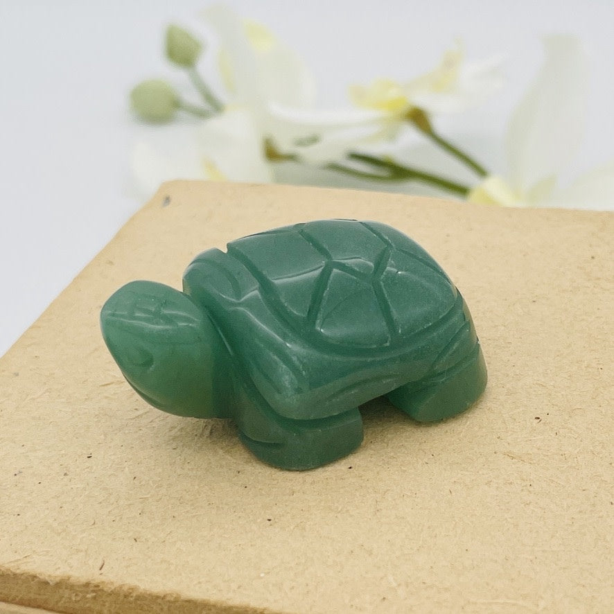 ST1583  Green Aventurine Turtle