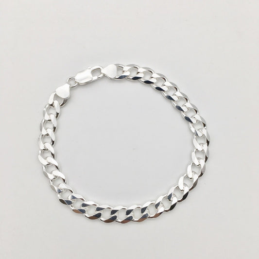 S1449BL Curb Link Bracelet 8mm. x9"