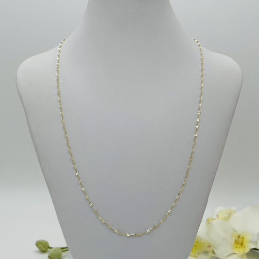 G245ch 14K Gold Mirror Chain 1.5x16"