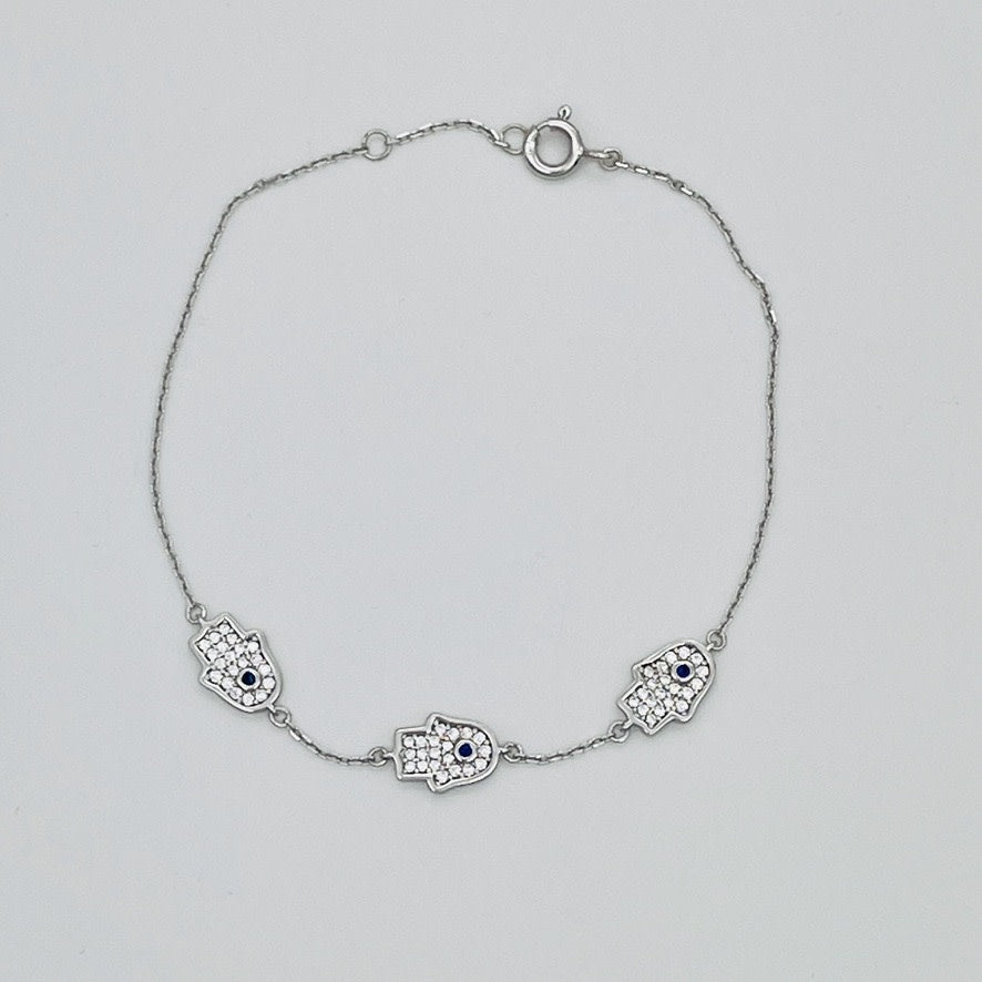 Z1543 Hamsa Bracelet 7.5"