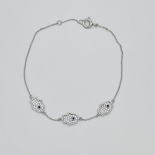 Z1543 Hamsa Bracelet 7.5"