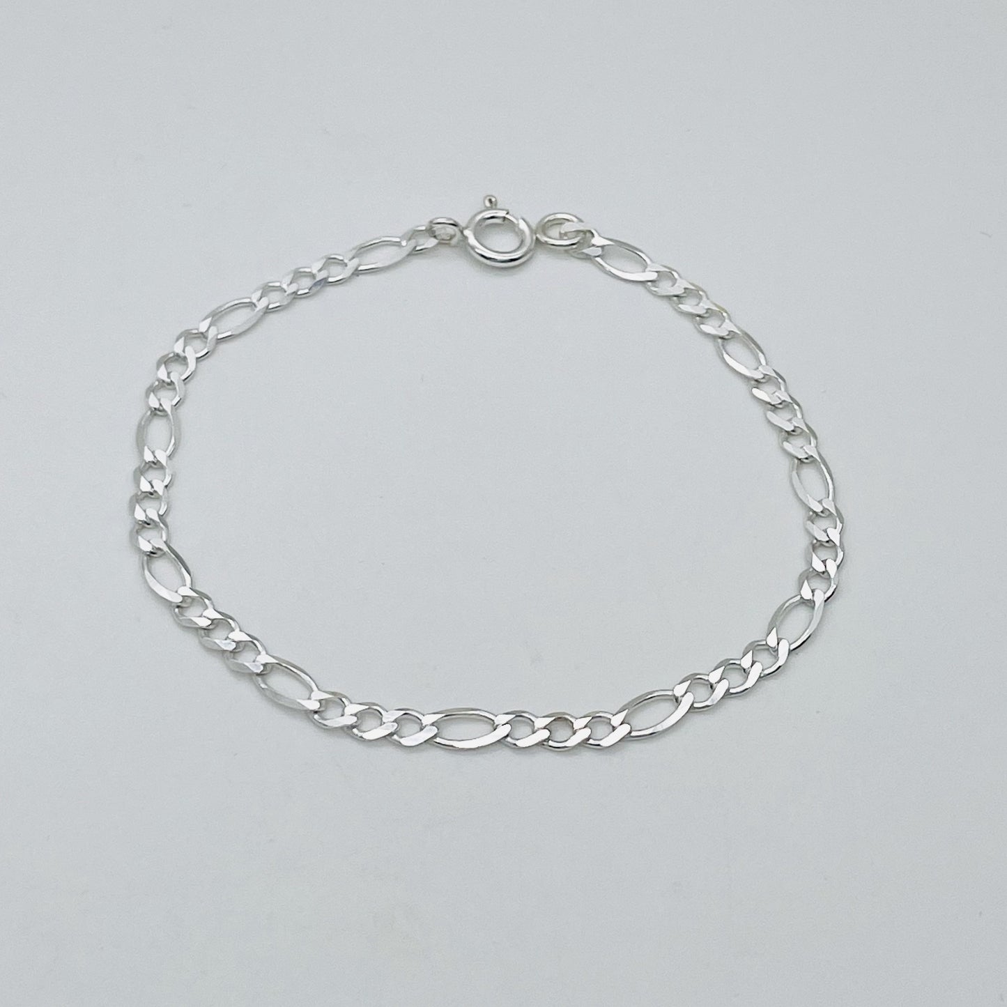 S1821BL Figaro Bracelet  3.5mm. x 7"