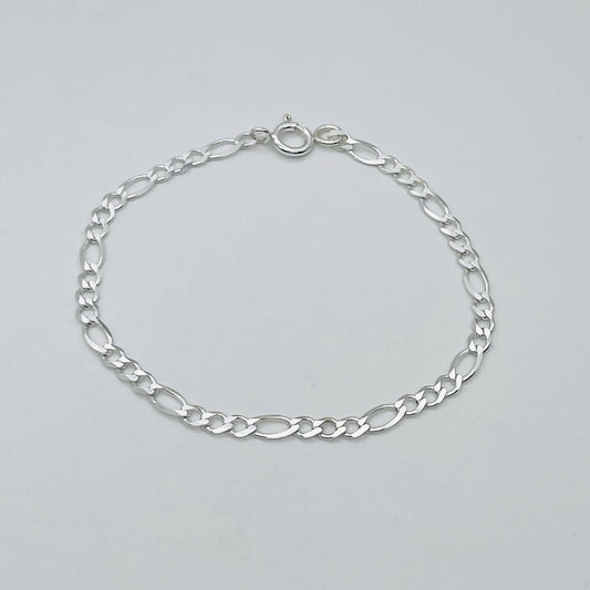 S1821BL Figaro Bracelet  3.5mm. x 7"