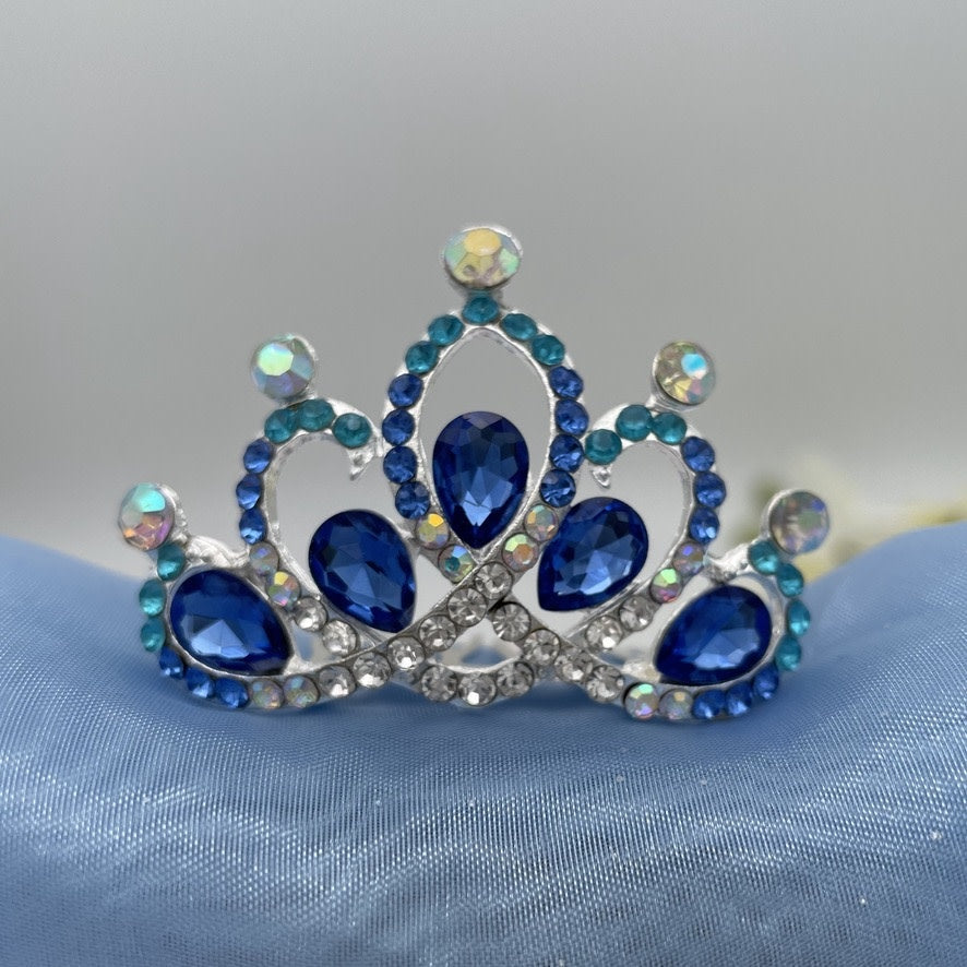 F419  60mm.X40mm. Tiara Blue