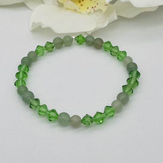 ST1504 Green Aventurine Bracelet 8"