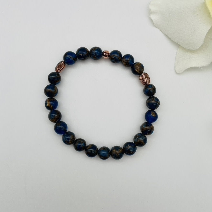 CO-03 Nepal Agate   8" Bracelet