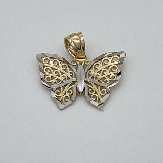 G-115 14K Gold  Butterfly Pendant .54gr.