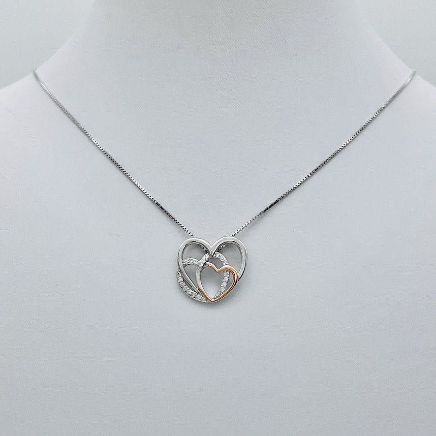 Z1507  18" Hearts  Necklace