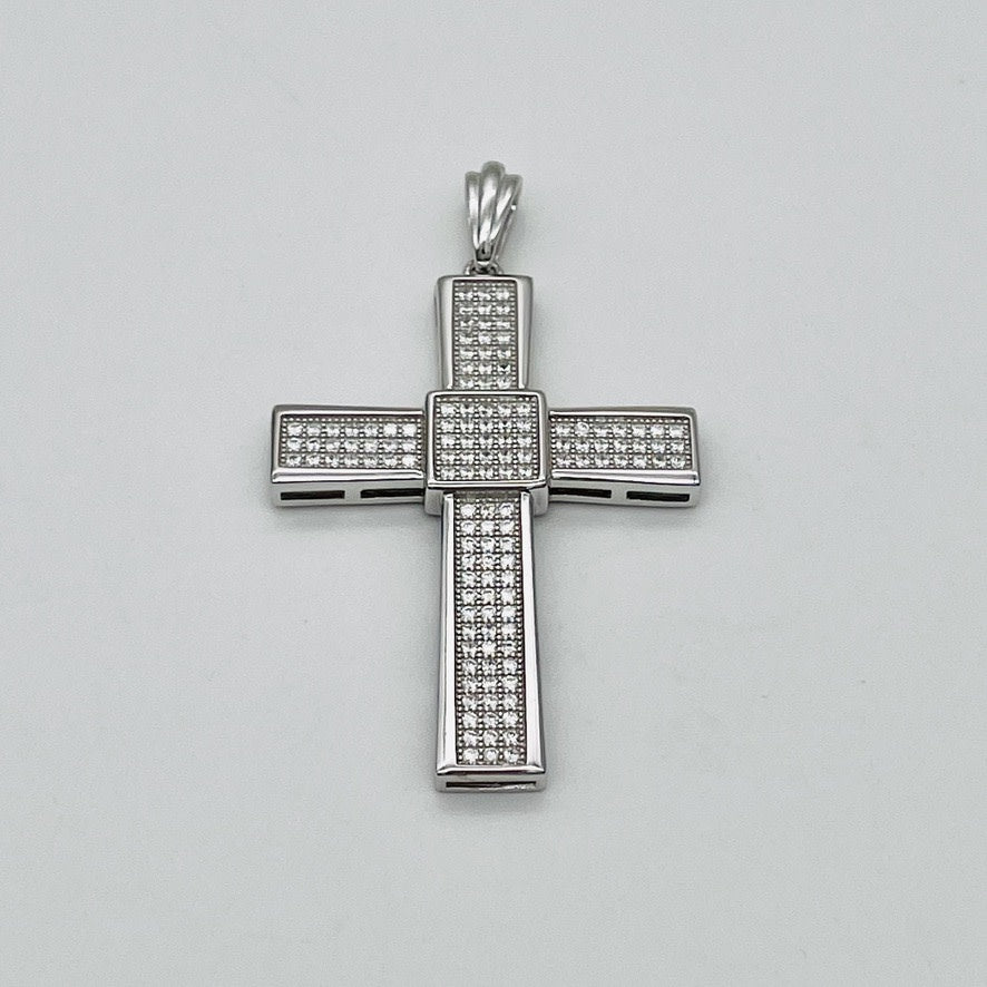 Z1522  2" X 30mm. Pave Cross